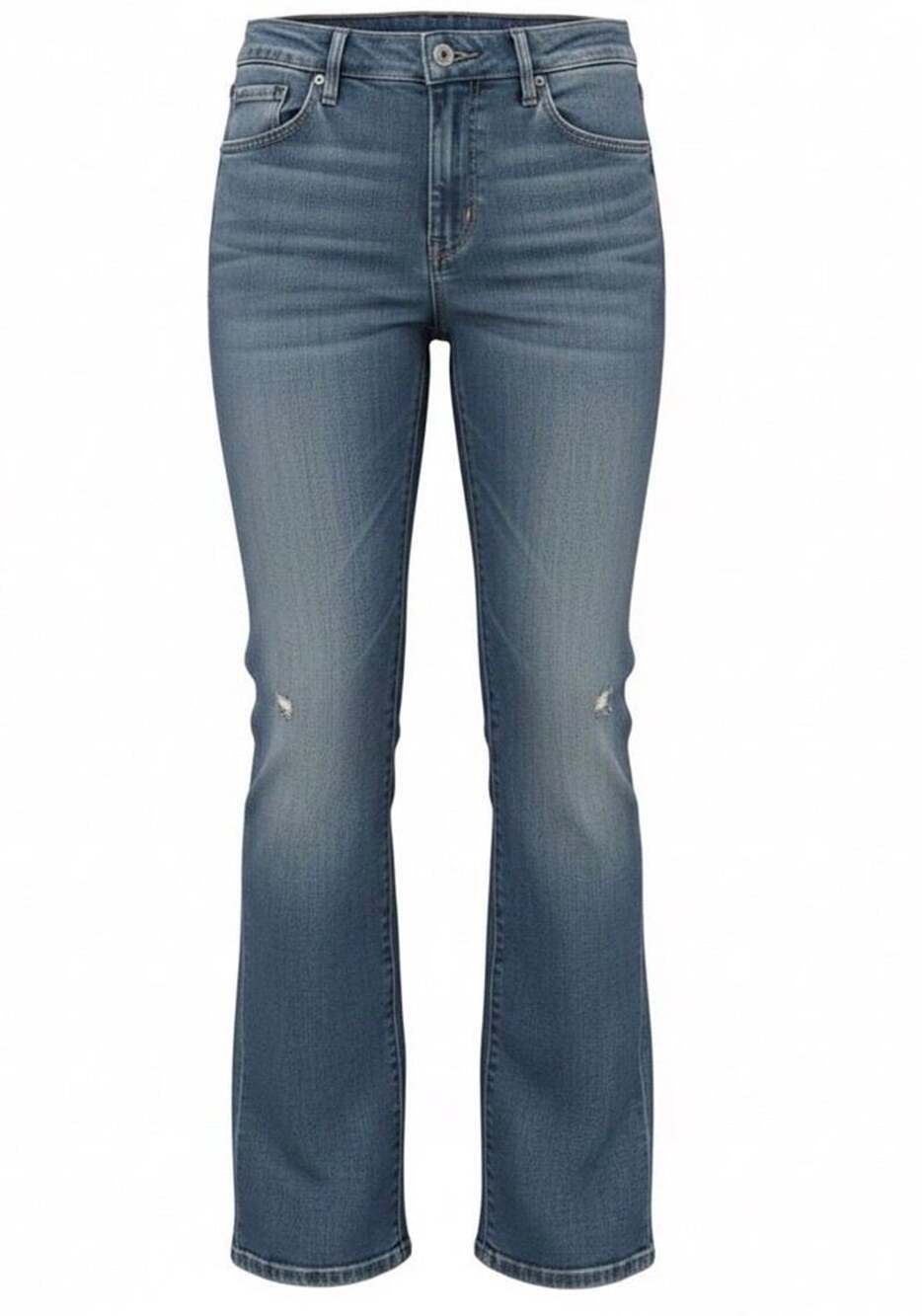 Levi’s Revel Women Bootcut Flare Jeans Size 28x32 Medium Wash Distressed Stretch